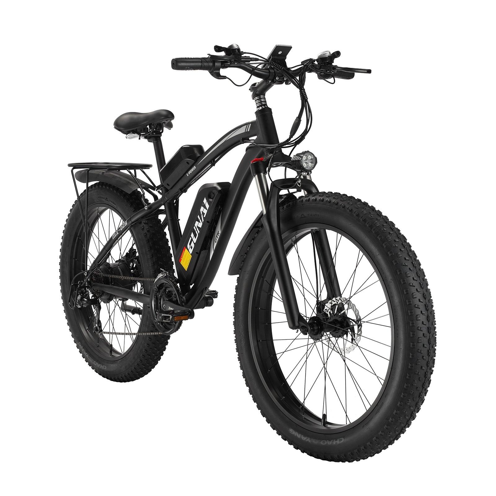 GUNAI MX02S 1000W 26’’ Fat Tire Electric Bike with 48V 17Ah Removable  Battery