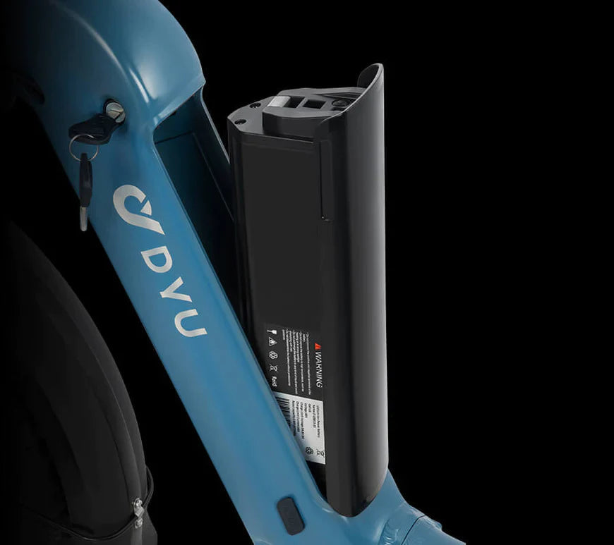 【Second Hand】DYU FF500 Electric Bike 20" Fat Tire Electric Bicycle with 500W Motor, 48V 14AH Removable Battery and Dual Shock Absorber for Adults-A little scratch.