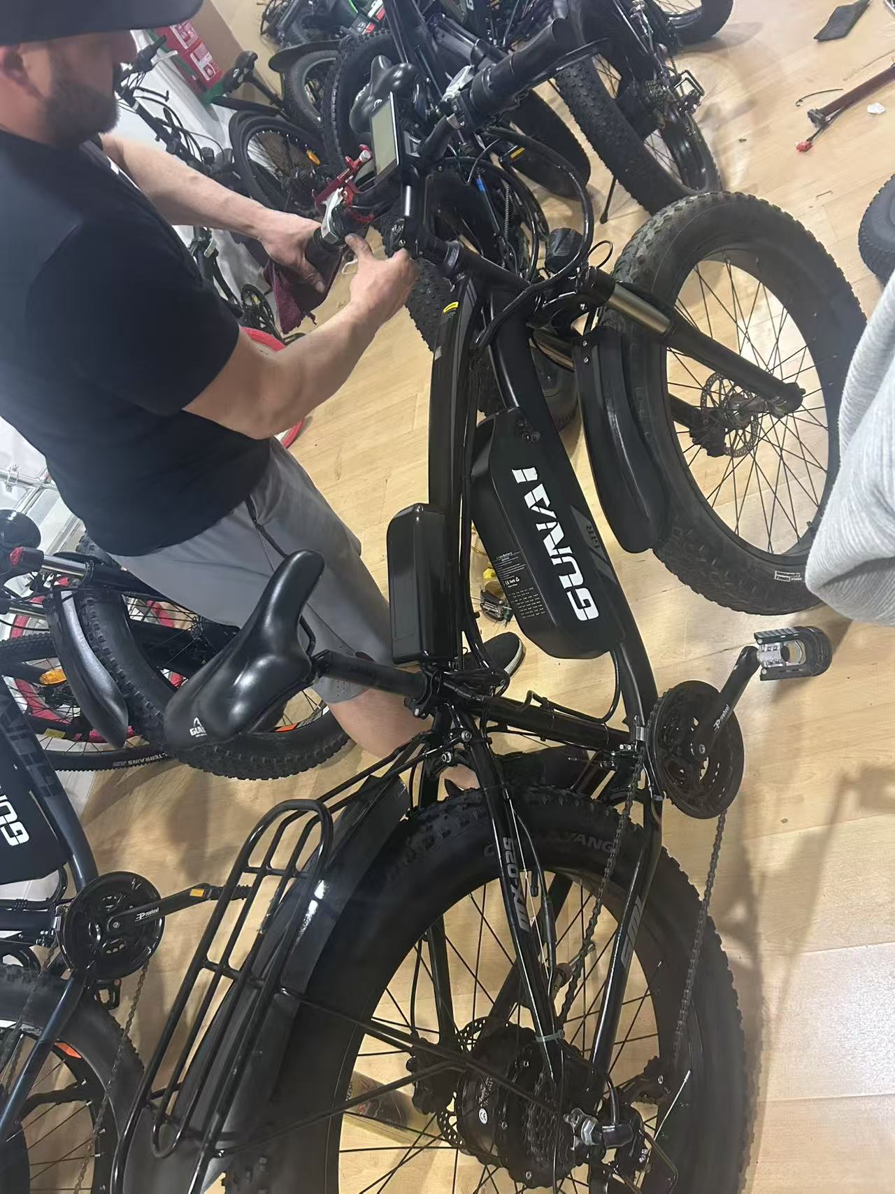 【Second Hand】GUNAI MX02S 1000W 48V17AH 25/40/KM/H 26*4 inch Fat Tire Electric Bike 21 Gears,Used Ebike