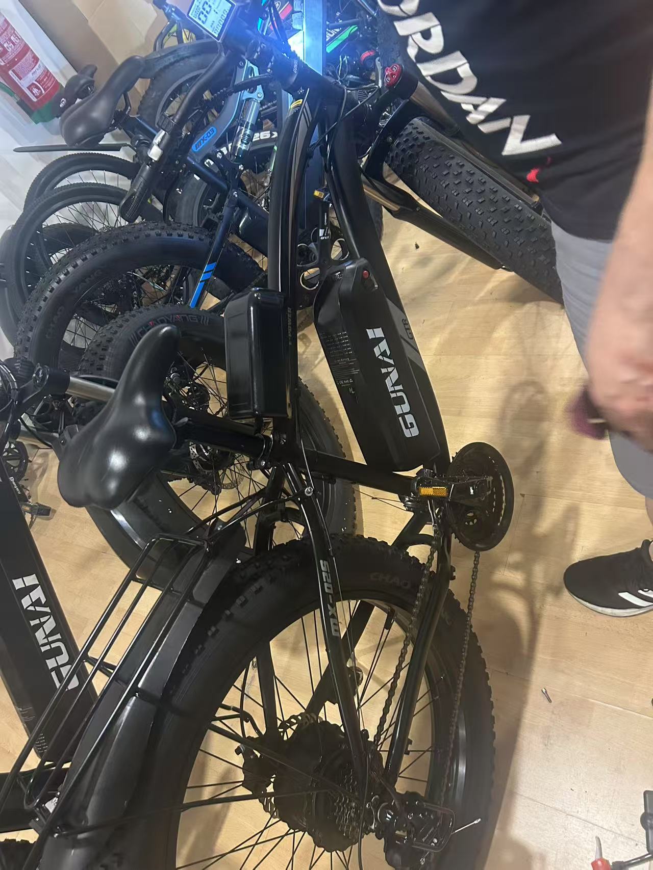 【Second Hand】GUNAI MX02S 1000W 48V17AH 25/40/KM/H 26*4 inch Fat Tire Electric Bike 21 Gears,Used Ebike