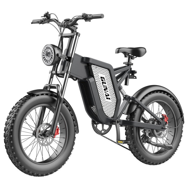 GUNAI MX25 Vélo de montagne électrique tout-terrain 20 pouces 1000W 48V 25AH 
