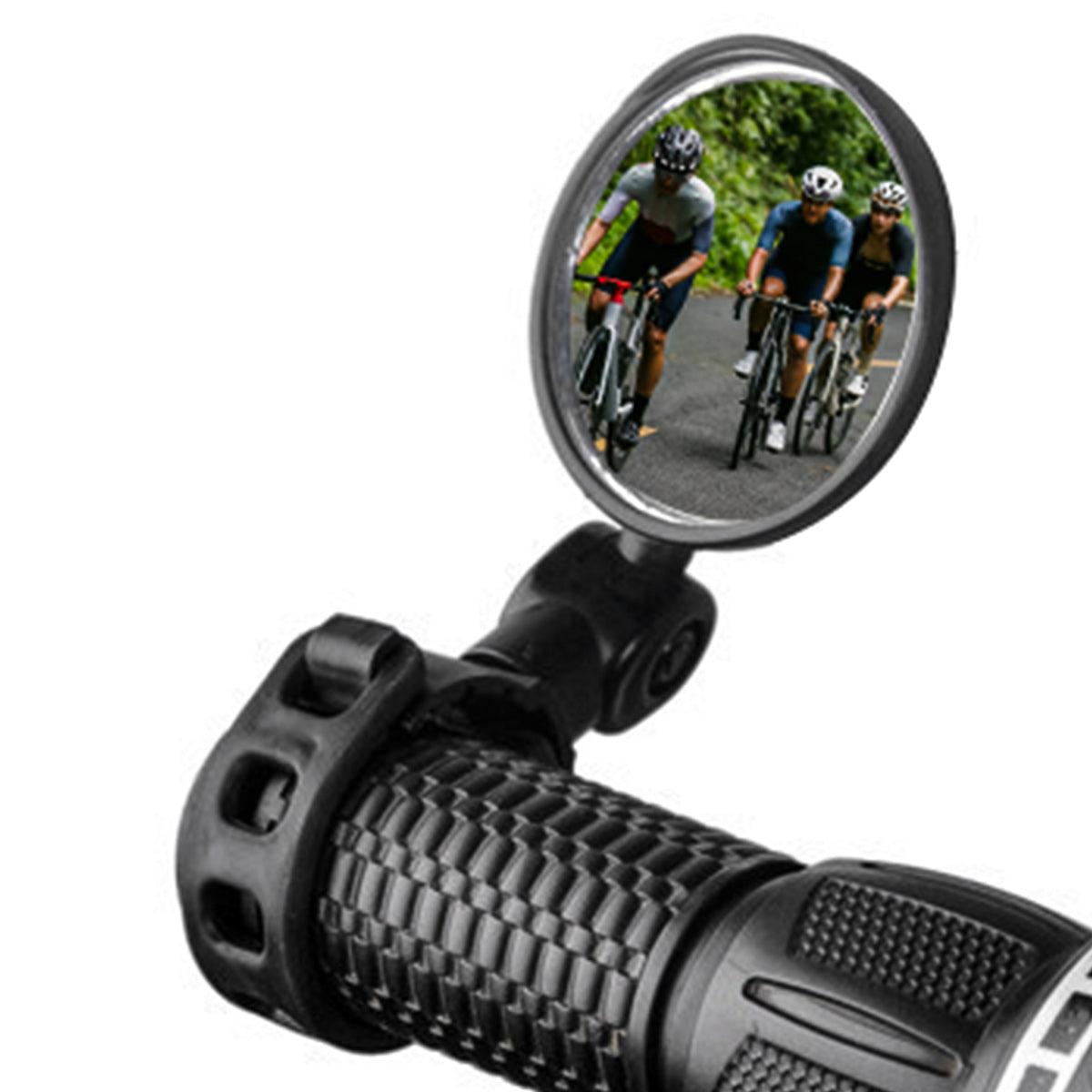 360° Rotatable Bike Mirror Handlebar Mount Rear View Mirror Wide Angle - GUNAI