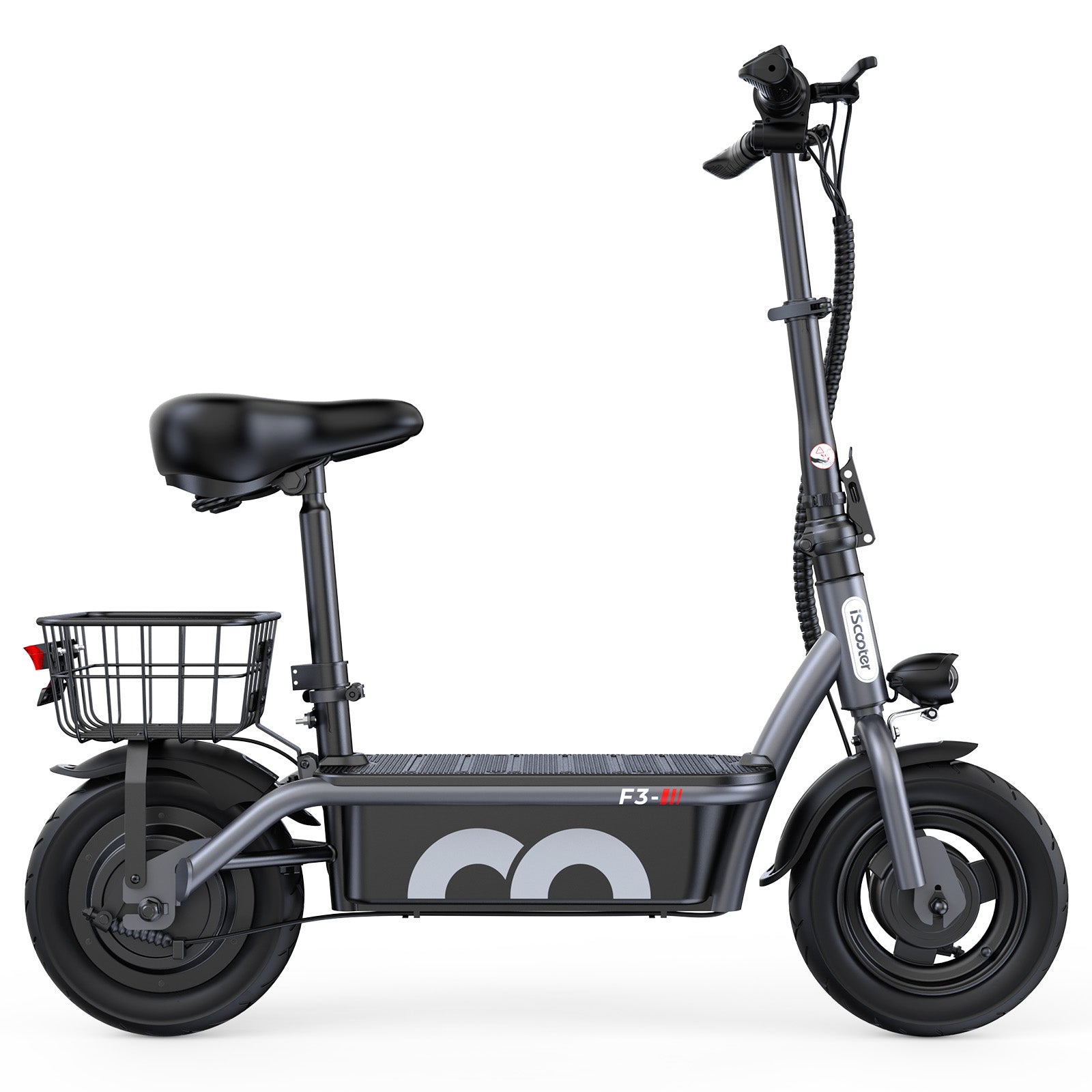 【Second Hand】iScooter F3 Electric Scooter with Seat,1000W 48V 13Ah  10 inch Commuting Scooter with Basket