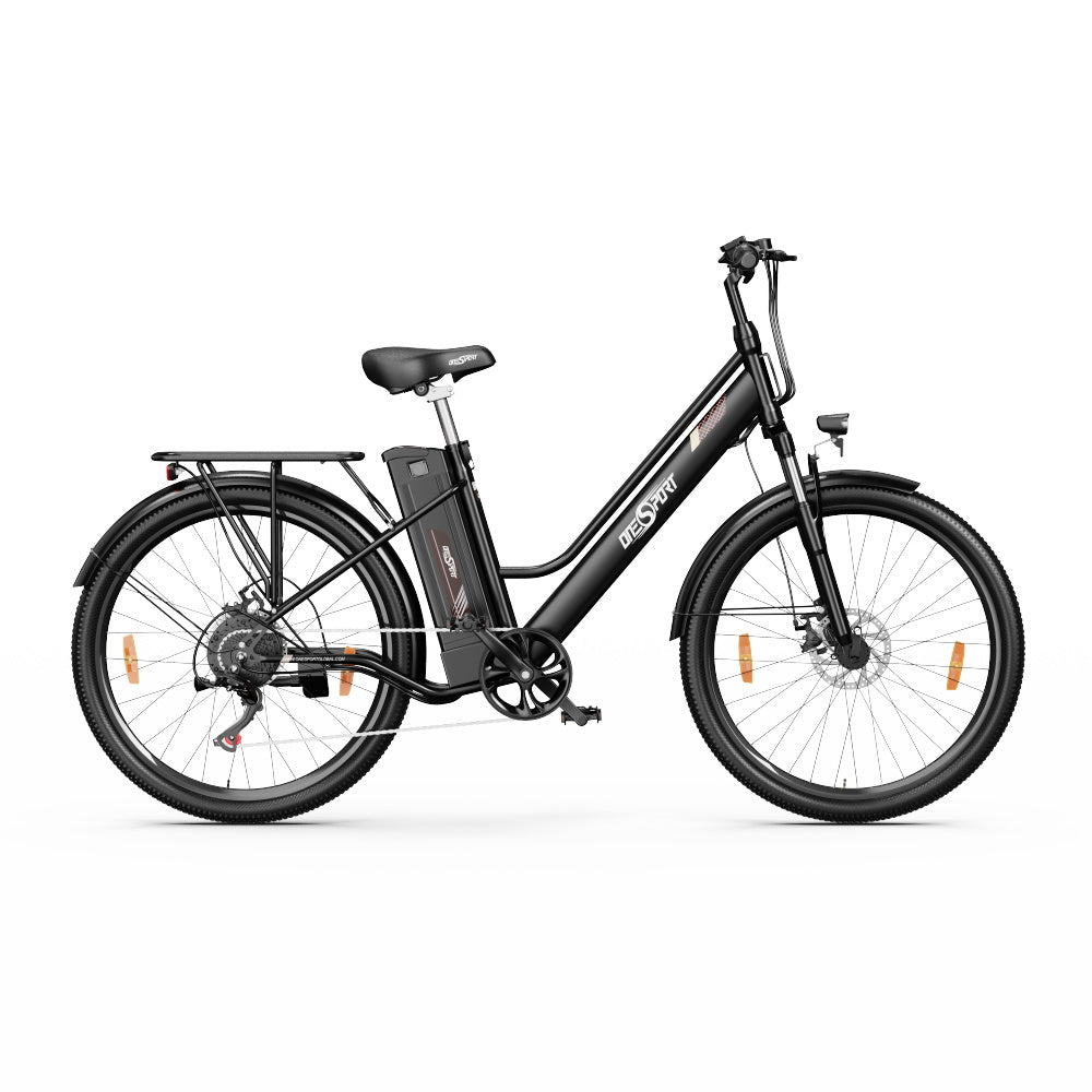 【Second Hand】ONESPORT OT18-3 City Electric Bike, 26*2.35 inch Tires, 250W Motor, 36V 14.4Ah Battery