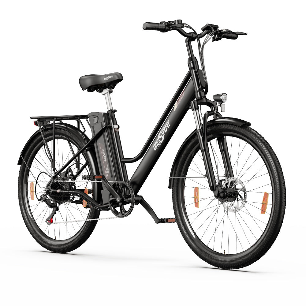 【Second Hand】ONESPORT OT18-3 City Electric Bike, 26*2.35 inch Tires, 250W Motor, 36V 14.4Ah Battery