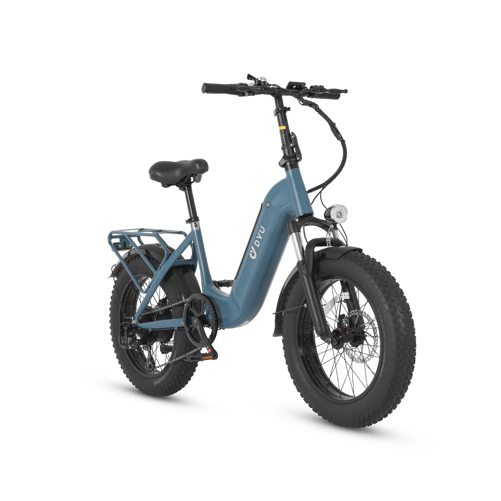 【Second Hand】DYU FF500 Electric Bike 20" Fat Tire Electric Bicycle with 500W Motor, 48V 14AH Removable Battery and Dual Shock Absorber for Adults-A little scratch.