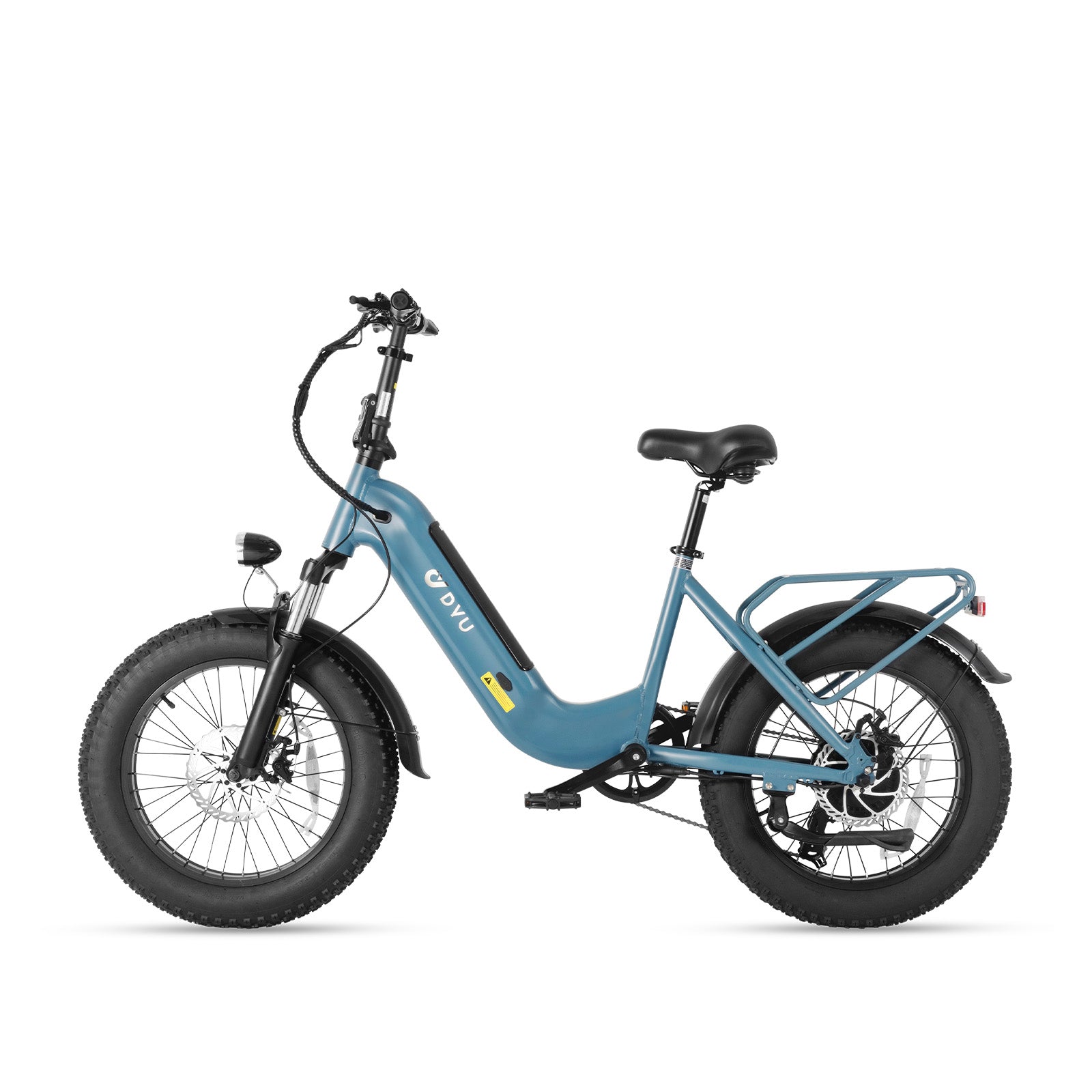 【Second Hand】DYU FF500 Electric Bike 20" Fat Tire Electric Bicycle with 500W Motor, 48V 14AH Removable Battery and Dual Shock Absorber for Adults-A little scratch.