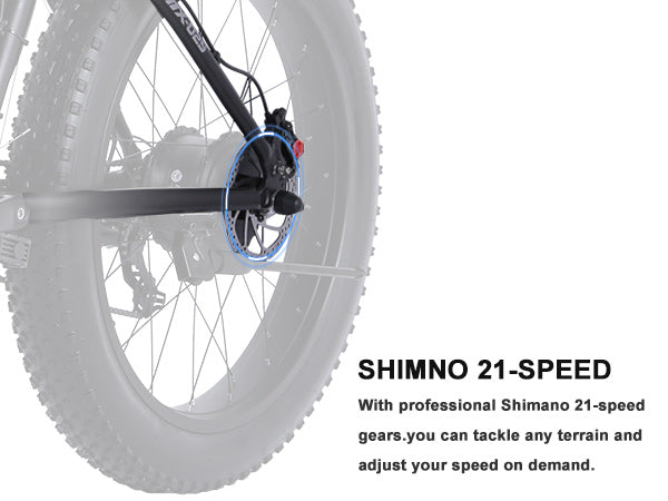 【Second Hand】GUNAI MX02S 1000W 48V17AH 25/40/KM/H 26*4 inch Fat Tire Electric Bike 21 Gears,Used Ebike