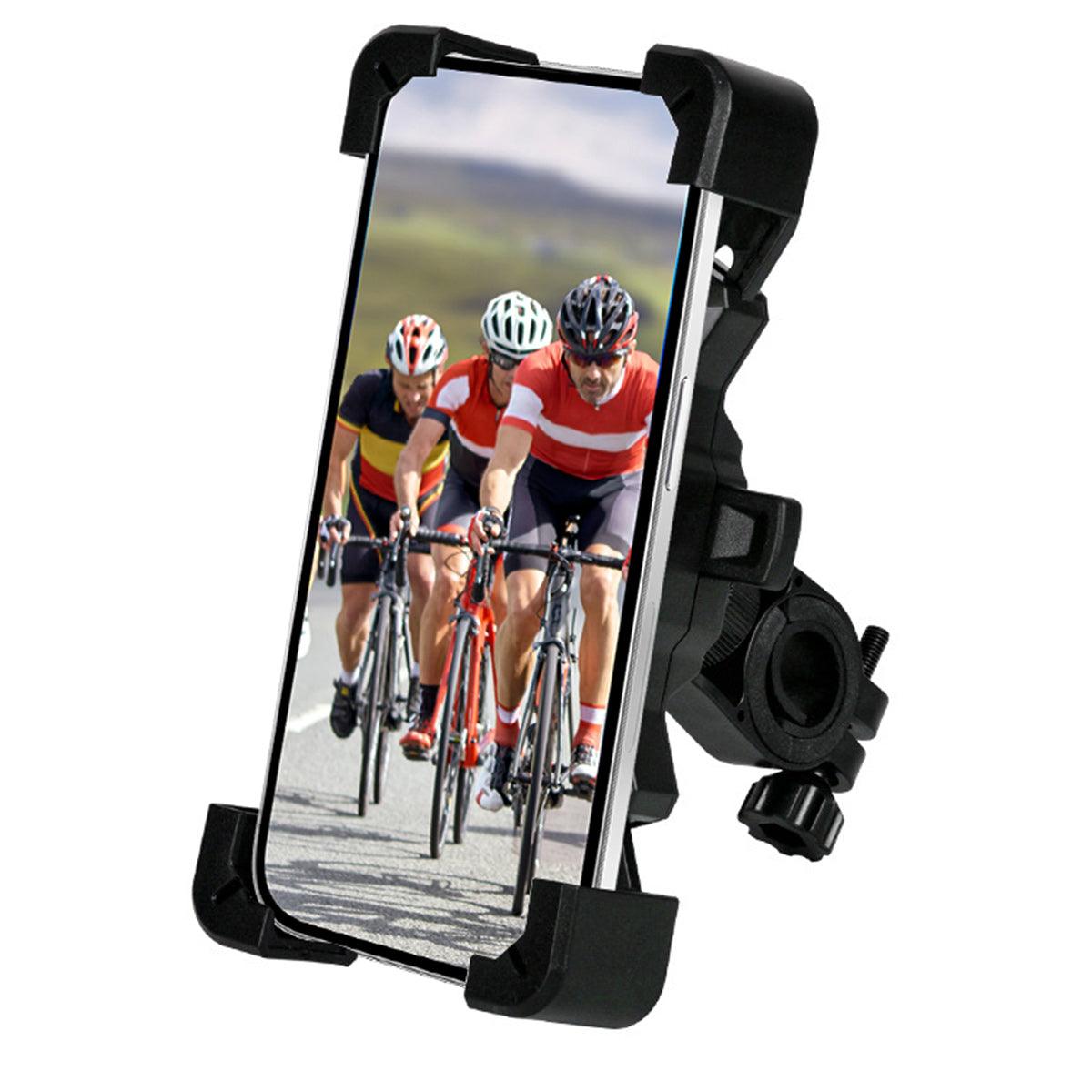 Bike Phone Holder Quick Install Anti-fall 360° Rotating Bike Phone Mount for 4.7”-6.8” Mobile Phones - GUNAI