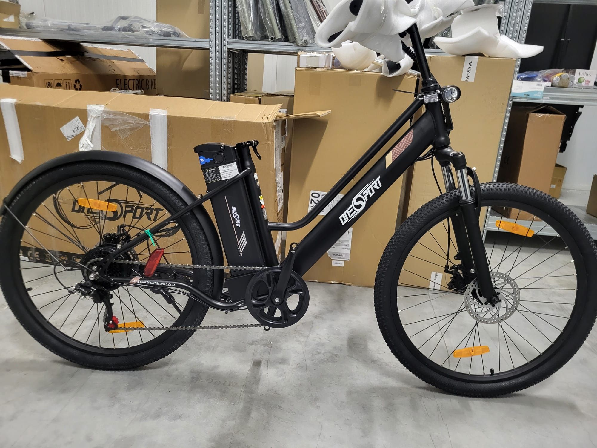 【Second Hand】ONESPORT OT18-3 City Electric Bike, 26*2.35 inch Tires, 250W Motor, 36V 14.4Ah Battery