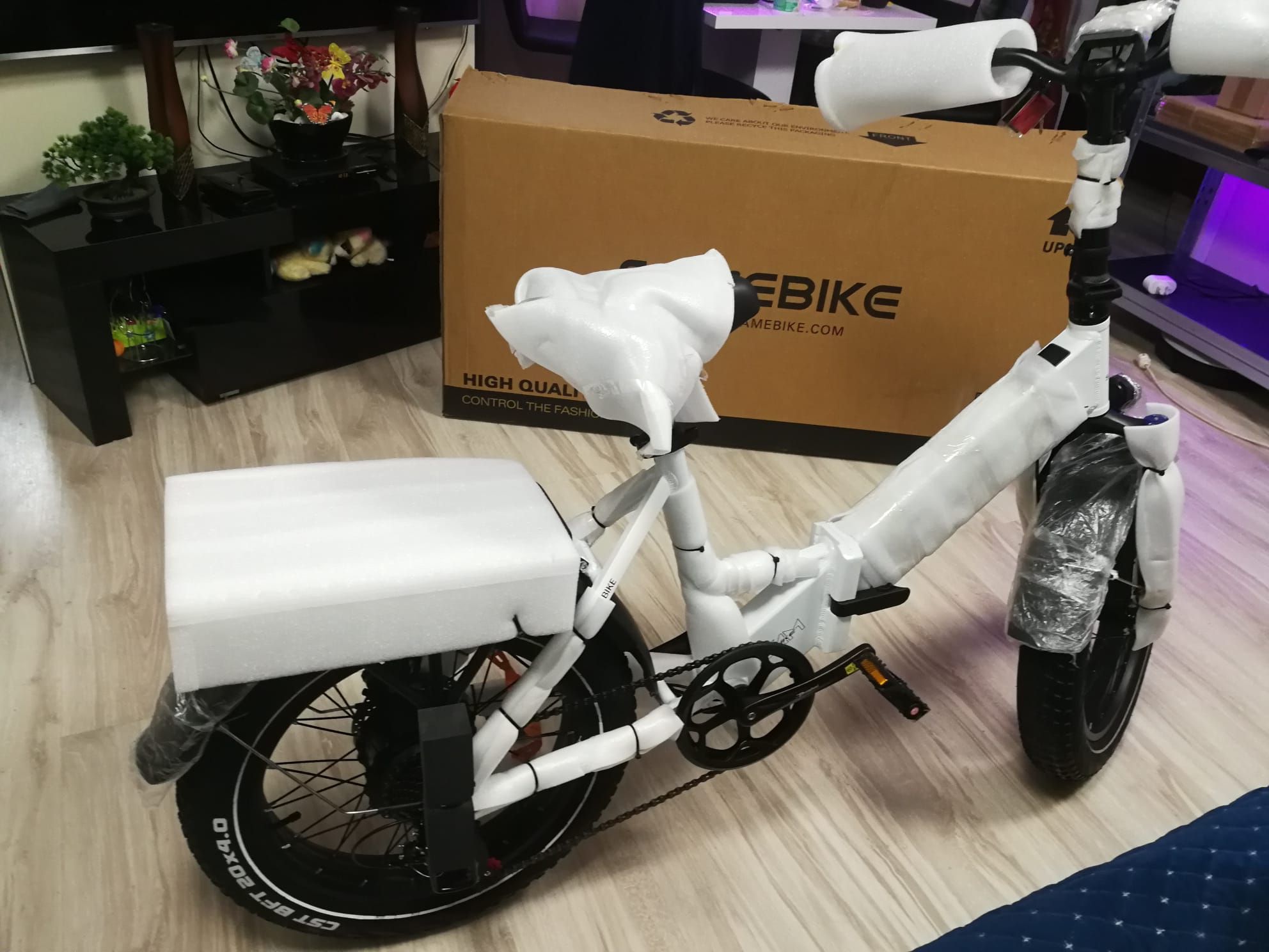 【Second Hand】SAMEBIKE LOTDM200-II Folding Electric Bike, 20" Commuter Electric Bicycle for Adults 750W Motor, 48V 13Ah Battery
