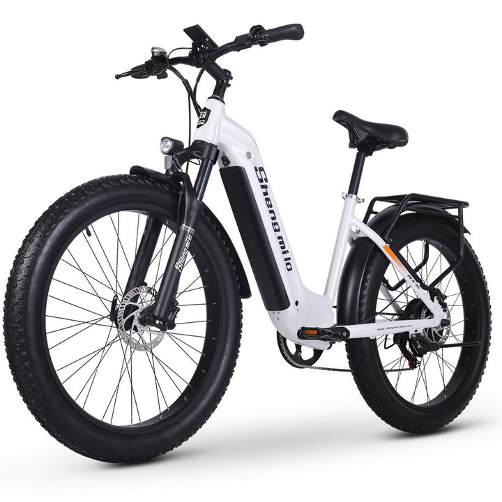 Shengmilo MX06 Electric Moutain Bike with 500W BAFANG Motor and 48V17.5AH Battery,Shimano 7 Speed - GUNAI